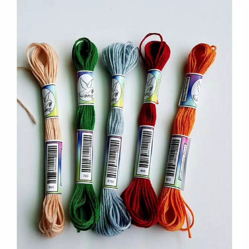 Benang Sulam/Kristik Poliester (Dove)