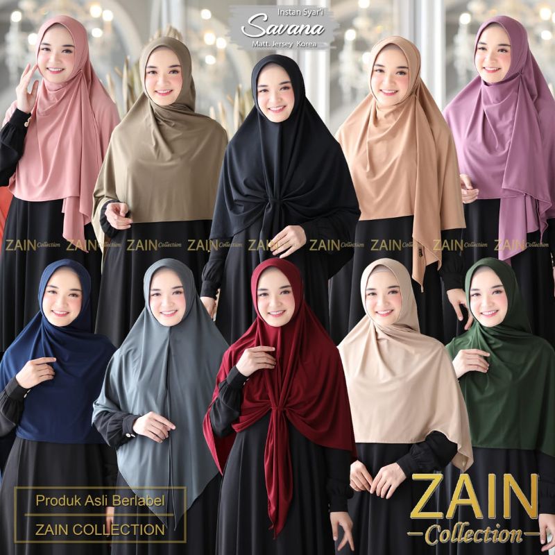 Jilbab Savana Instan Syar'i Ori Zain Collection