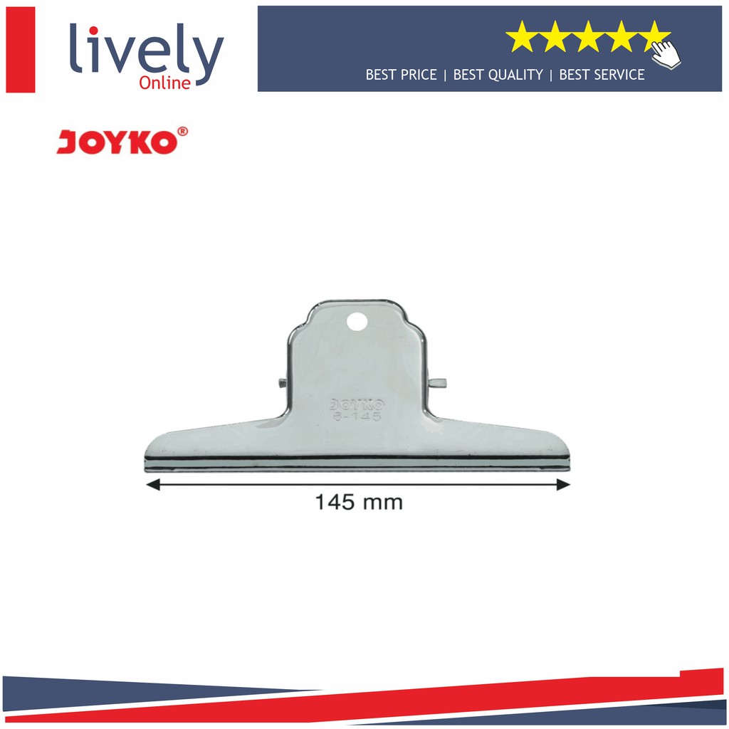 

Joyko Bulldog Clip Klip Penjepit Kertas 6-145 (6")
