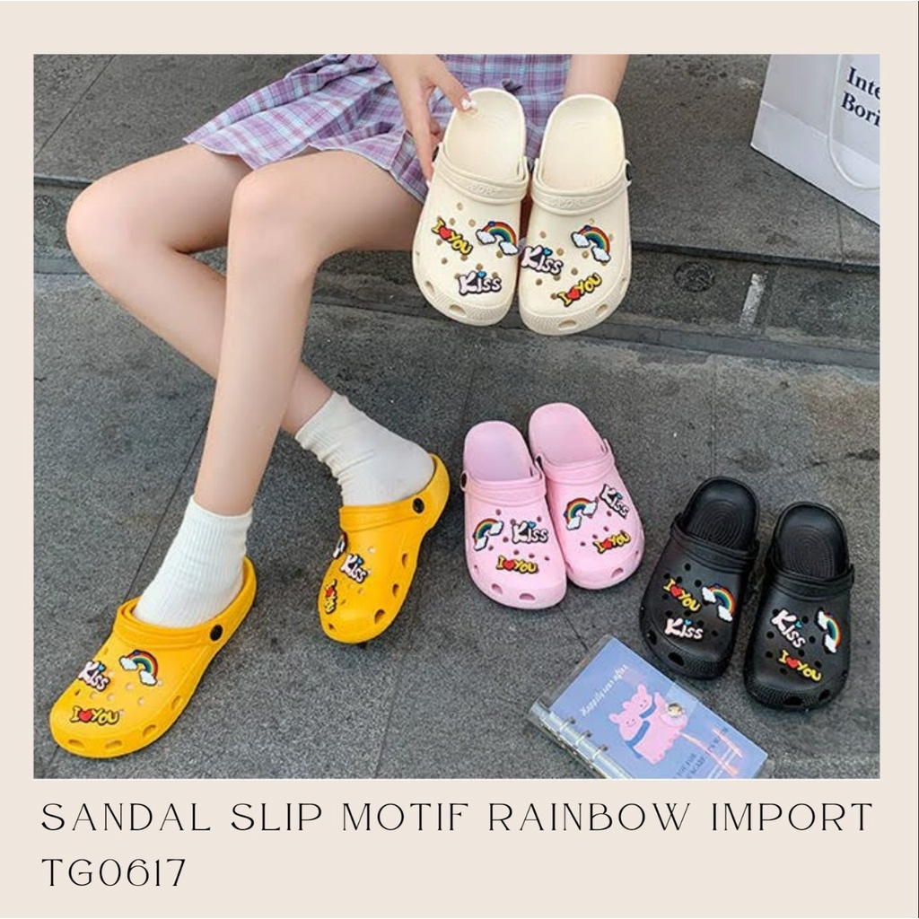 TOPGROSIR TG0617 Sandal slip Kodok Wanita Import Sticker Toy Story