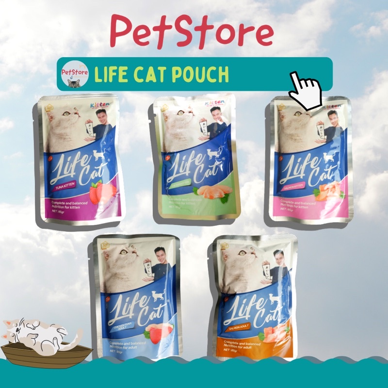 Life cat Pouch Adult &amp; Kitten Creamy BAIM WONG