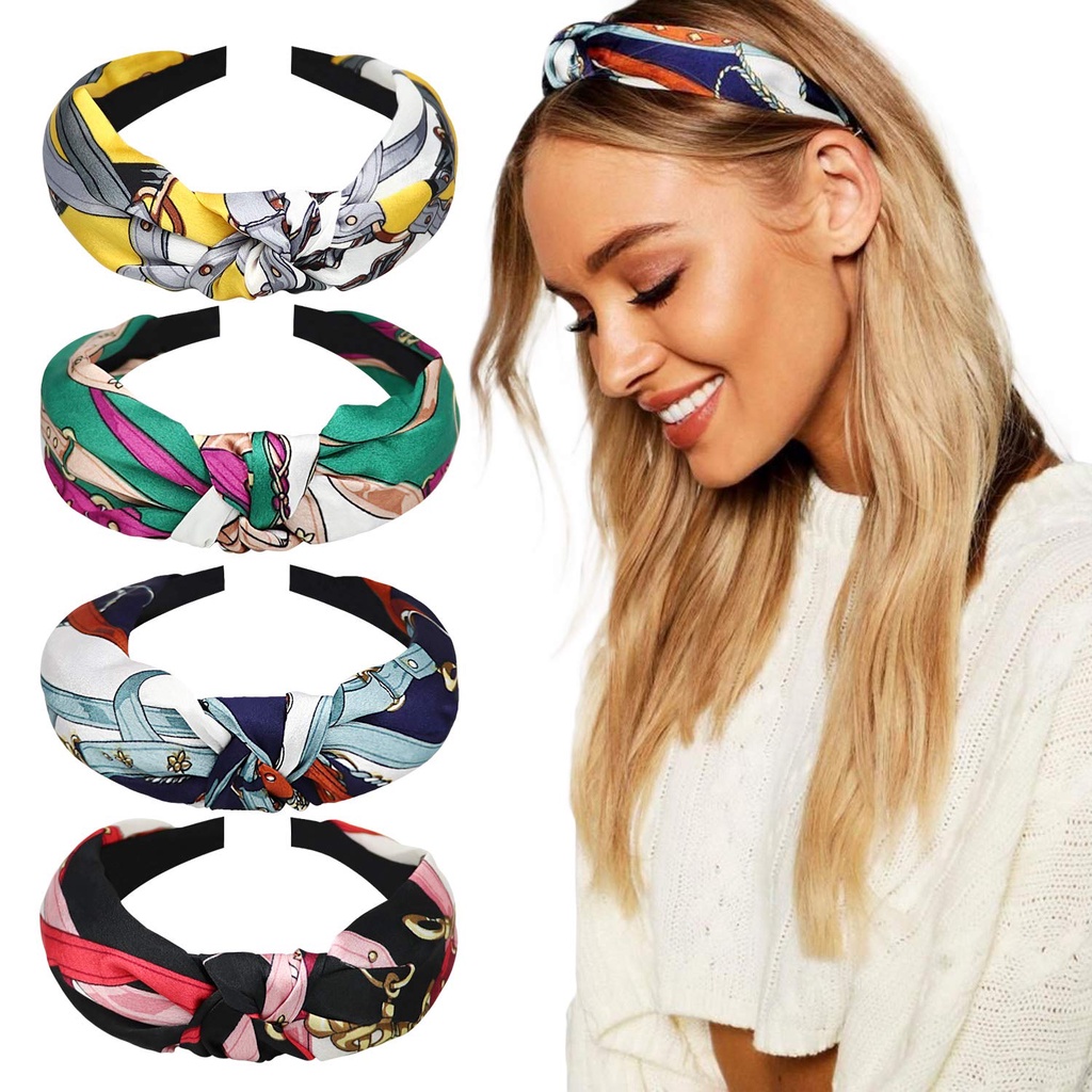 Bando Bandana Wanita Simpul Korean Style Model Vintage Retro - Aksesoris Rambut Wanita Fashion Korean Import