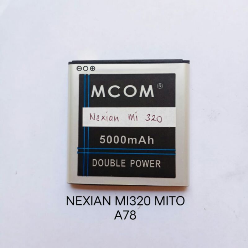 Baterai Nexian Mi320 Mito A78 double power battery baterei