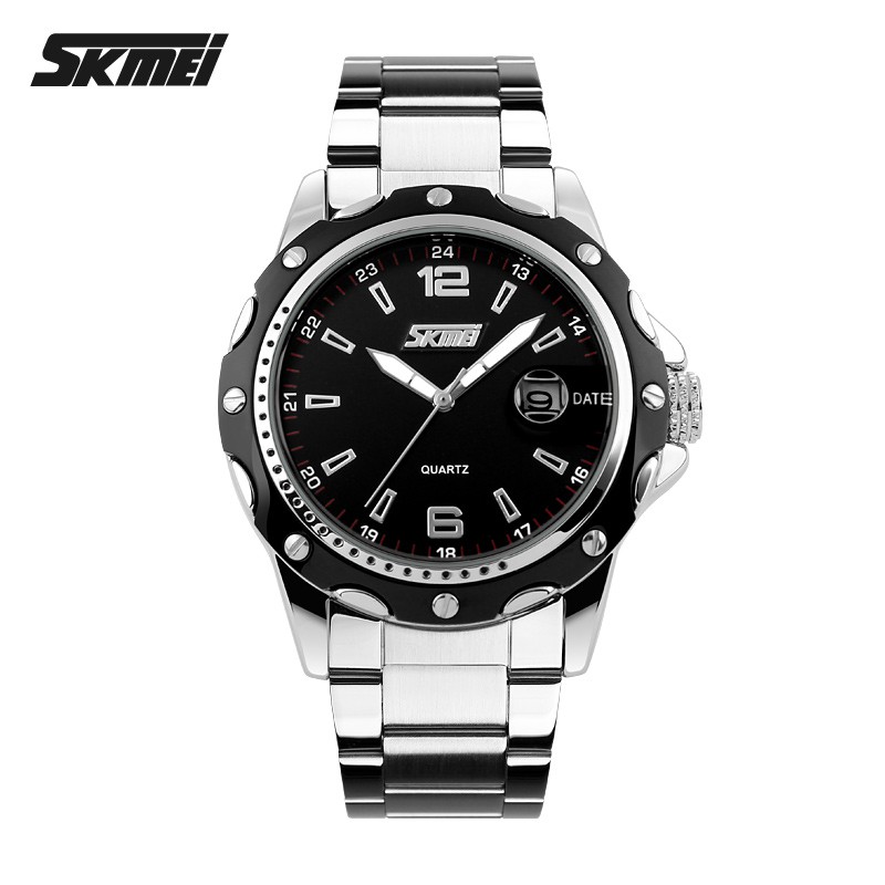 SKMEI Jam Tangan Analog Pria Strap Stainless Steel - 0992C