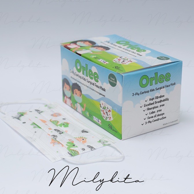 MASKER ANAK SURGICAL ORLEE &amp; DINAKU