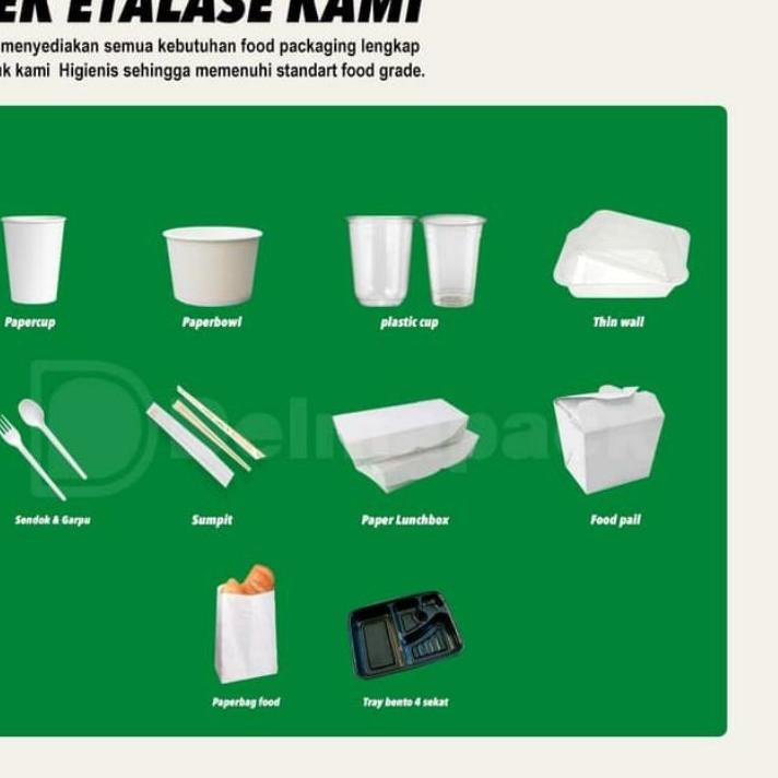 Recomend MIKA BENTO 4 SEKAT WARNA - PINK PUTIH BIRU - TEBAL - FOOD SAFE - 50 PCS ,.