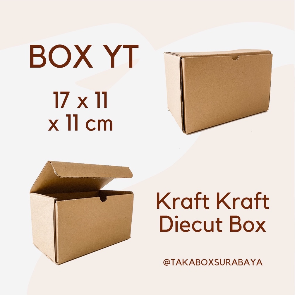 

2 pcs dan 5 pcs Box kardus untuk packaging serbaguna polos dus kemasan hampers diecut bflute coklat ecer murah (YT)