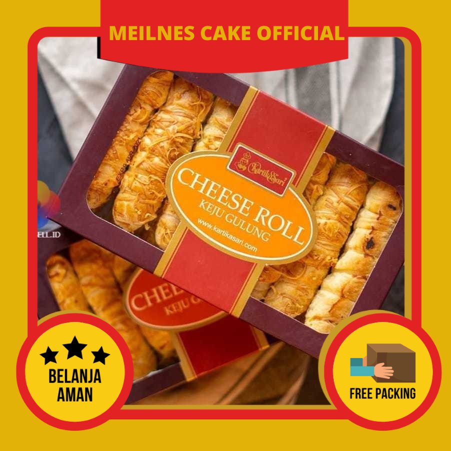 

Meilnes - Kartika Sari - Cheese Roll Puff Pastry - Oleh Oleh Kue Bandung