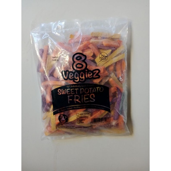 

8 Veggies 500 g mixed (white/purple/orange) sweet potato beku