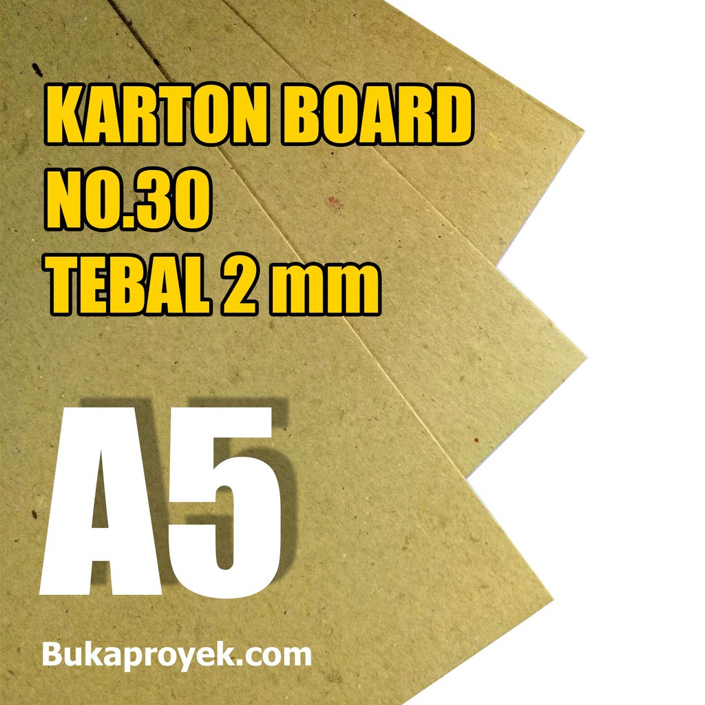 

20 Lembar Karton Board 2 mm No.30 - A5