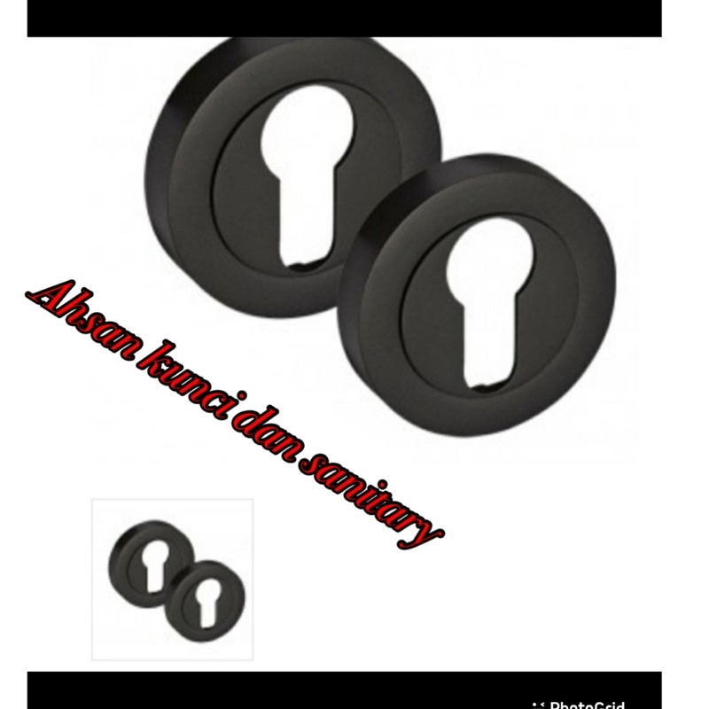 Ring kunci Murmer tutup kunci bhn stanlis steel ring cylinder kunci pintu hitam black ring silinder kunci pintu dua kupu kupu cover kunci all merk penutup cilinder kunci ring cylinder kunci hitam ring silinder tutup kunci drat black hitam kunci pintu