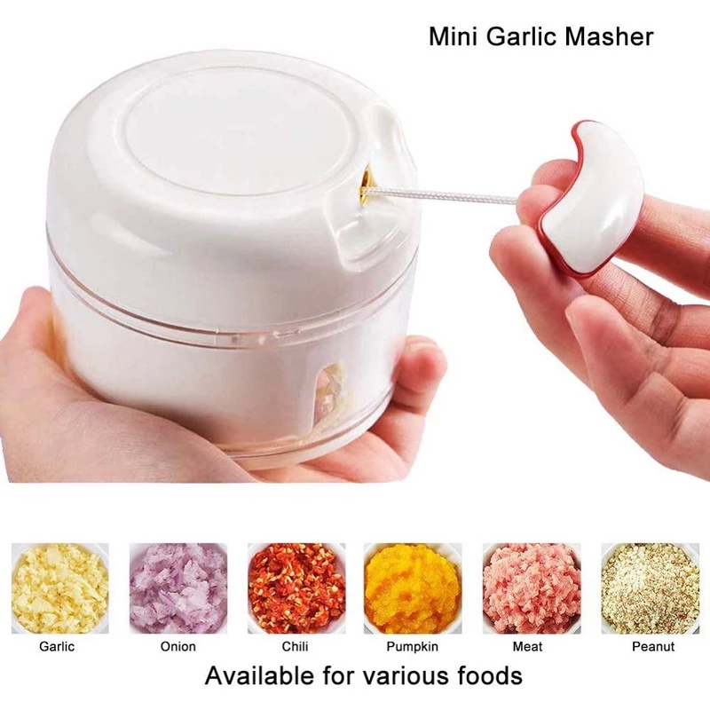 Mini Chopper Manual - Blender Manual Penggiling Bumbu Dapur Praktis