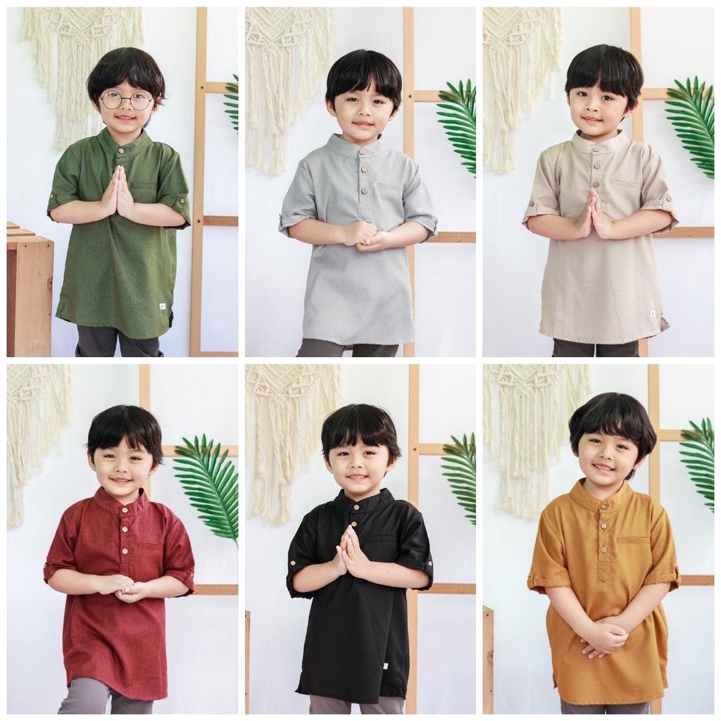 KEMEJA KOKO ANAK / ATASAN KOKO ANAK / BAJU KOKO ANAK (ATASAN SAJA)