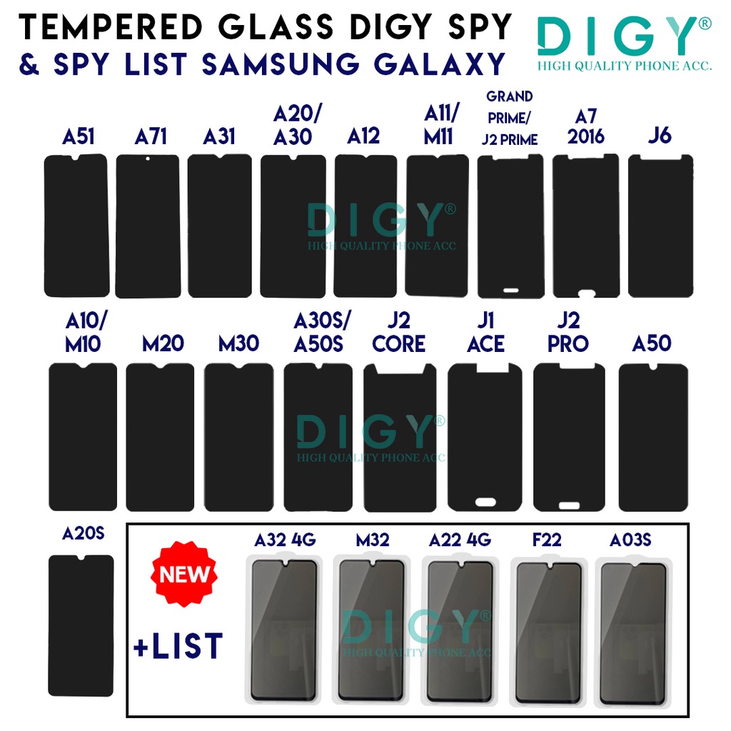 Tempered Glass Anti SAMSUNG A32 4G M32 A22 4G F22 A03S J6 A51 A11 M11 J1 ACE Anti Gores Kaca Full Spy