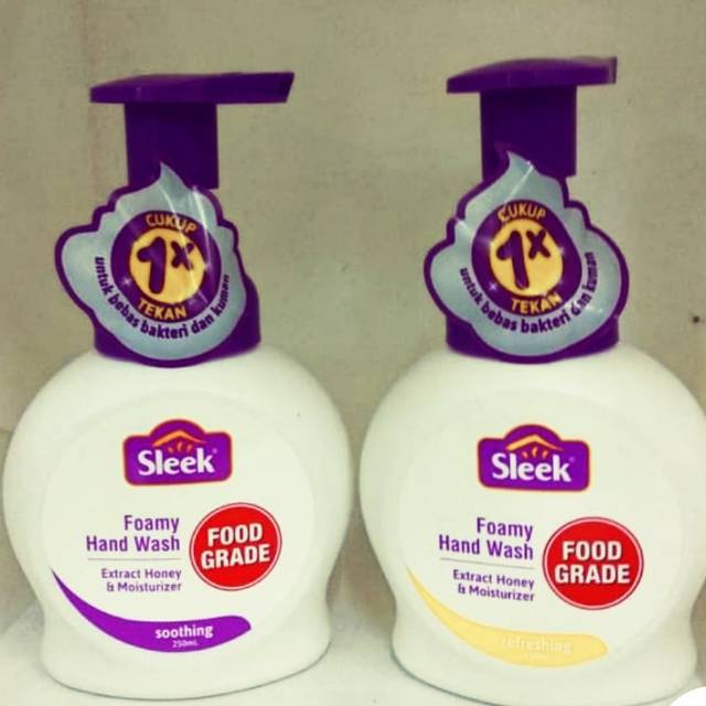 Sleek Foamy Hand Wash Botol 250 ml Anti Bakterial Moisturizer Cegah Covid-19