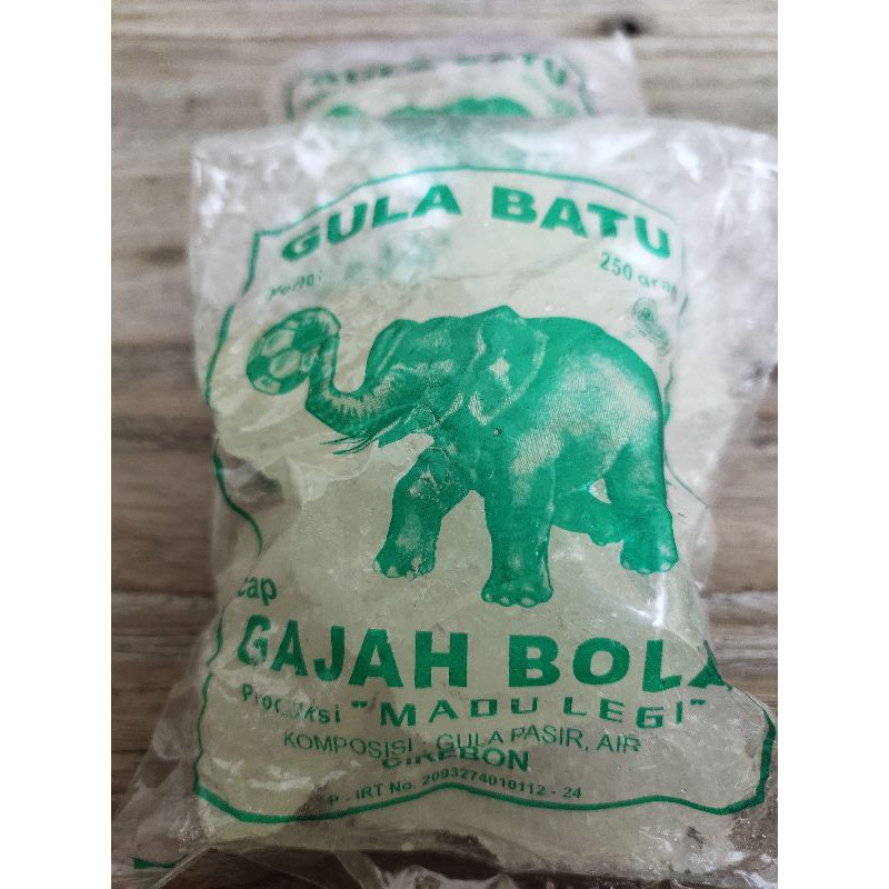 Gula Batu cap Gajah Bola 250 gr