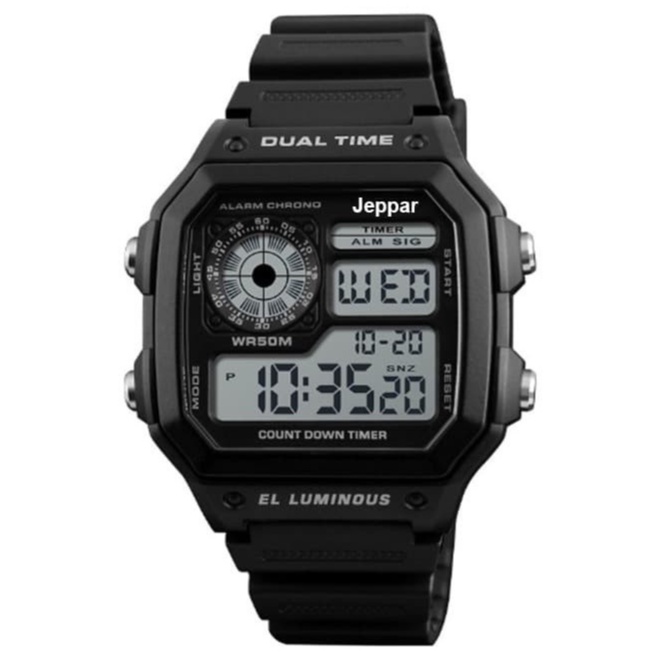 Jam Tangan Pria JEPPAR 1998 Digital LED / Jam Tangan Pria Water Resistant