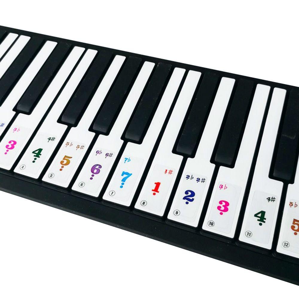 Nota Decal Musik Nanas Simbol Dilepas49/61-Kunci Piano Elektronik Dekorasi