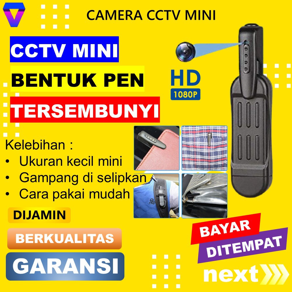 KAMERA PENGINTAI MINI TERSEMBUNYI CAMERA CCTV KECIL MINI PULPEN SPY CAM PENGINTIP FULL HD MURAH JS51