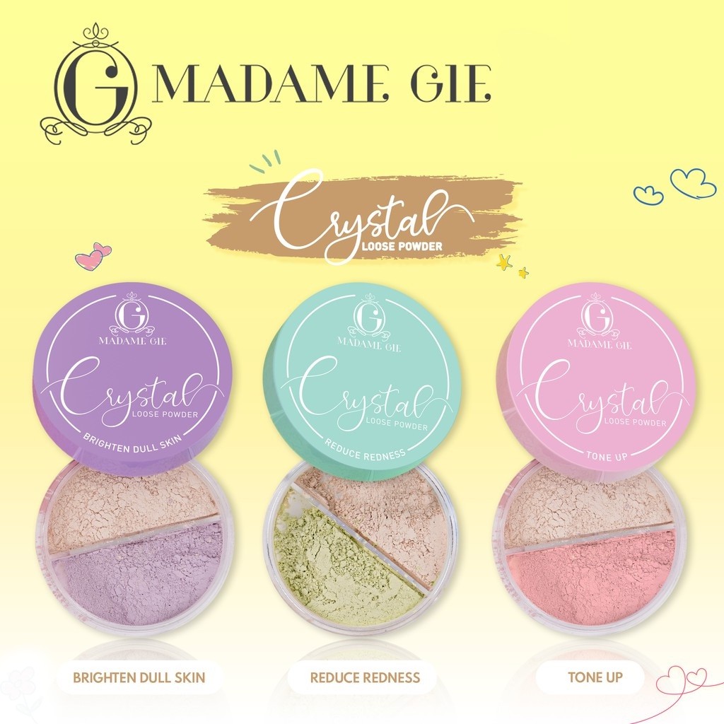 ⭐️ Beauty Expert ⭐️ Madame Gie Crystal Loose Powder - MakeUp Bedak Tabur