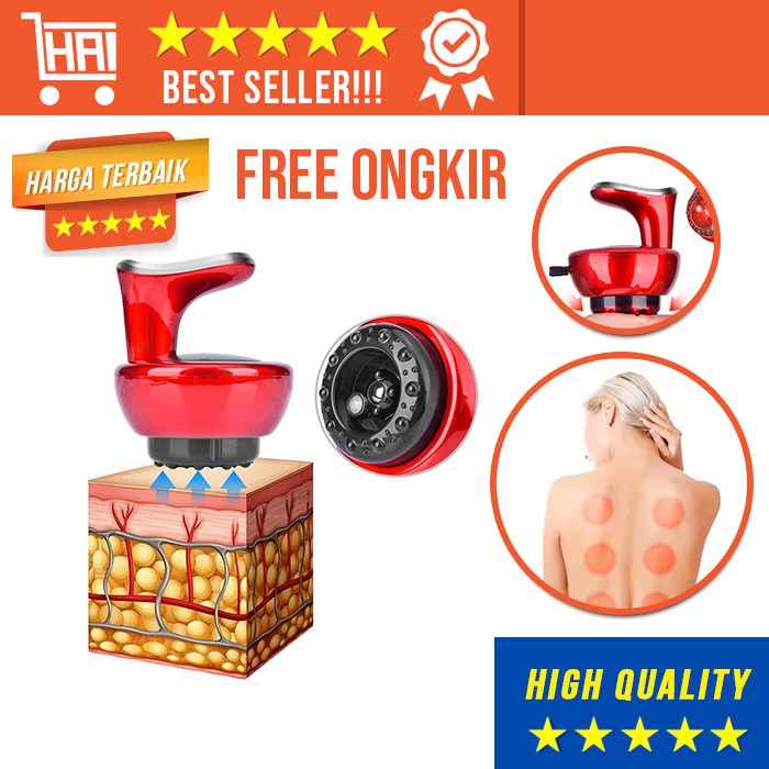 ALAT KEROKAN BADAN KERIKAN MASUK ANGIN TANDUK KEROKAN ELEKTRIK TERAPI BEKAM KOP ANGIN KEROK ELECTRIC