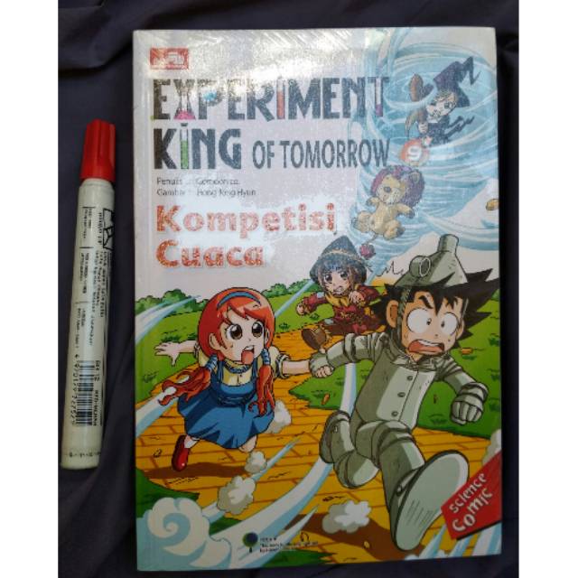 Buku komik science kompetisi cuaca seri 9, experiment king of tomorrow