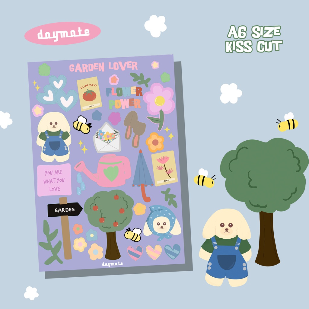 

GARDEN LOVER STICKER SHEET - DAYMATE