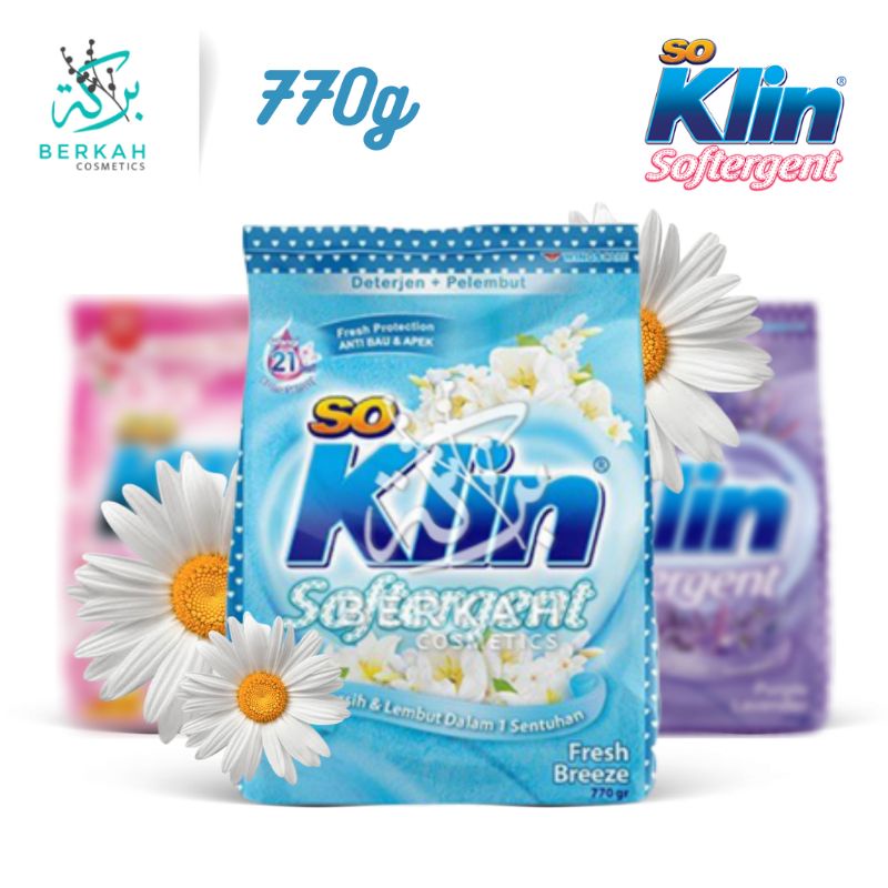 So Klin Softergent Detergen Bubuk 770gr