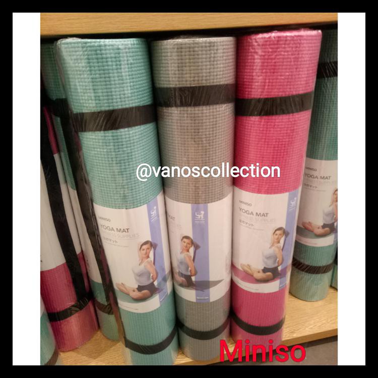 MINISO 6MM COMFORTABLE YOGA MATT MATRAS YOGA KODE 940