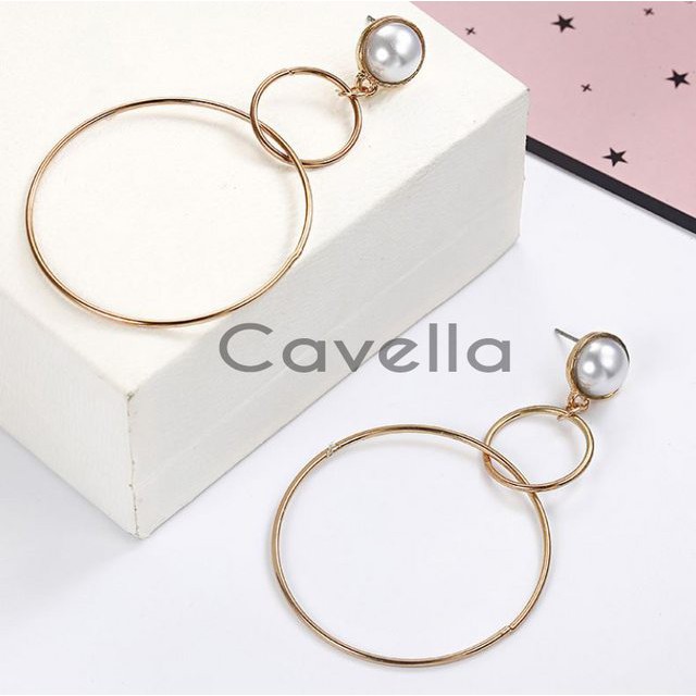 Premium Earring Anting by Cavella - Model : Pearly ER008