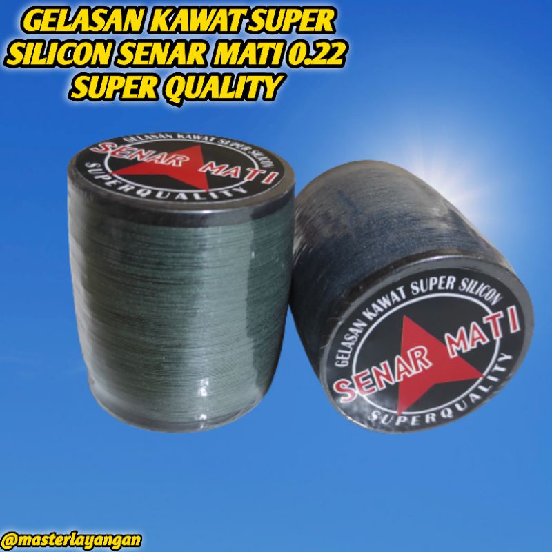 Gelasan Matot SENAR MATI /Jepret Ukuran 0.22 Tekstur Tajam Dan Gahar - Panjang 2000 Yard full bonit 