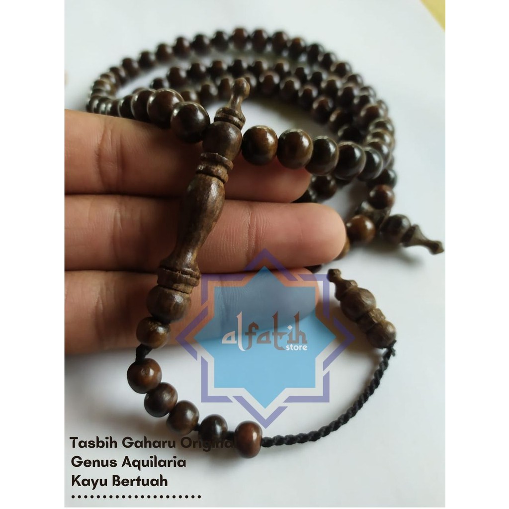 Tasbih Gaharu 12mm grade A+ / Gaharu Wangi / Gaharu Super / Gaharu Asli / kayu gaharu Kalimantan