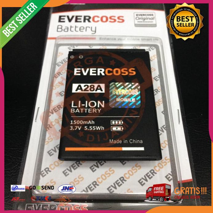 Acc Hp Baterai Evercoss A28A 1500Mah Ori Oem