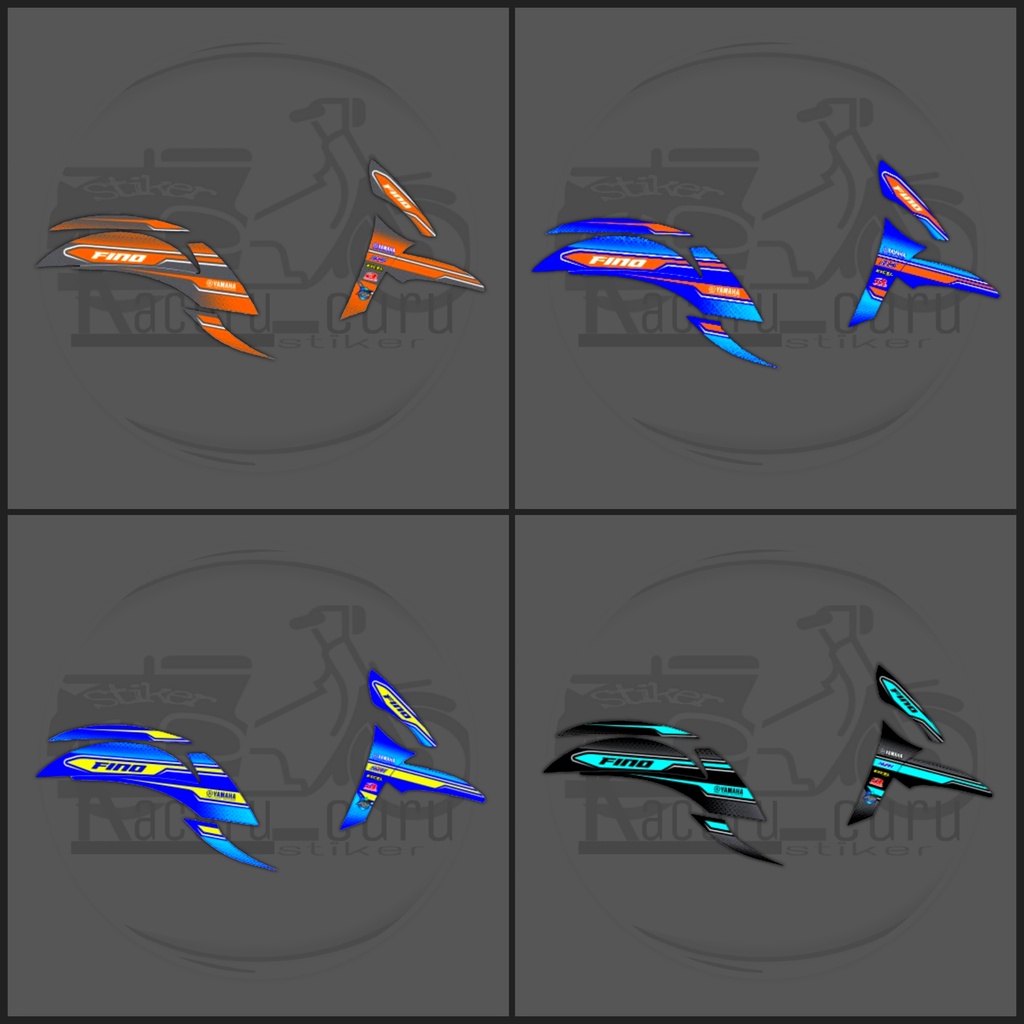 Stiker Motor Striping Variasi Yamaha Fino 125/110/Sporty/Premium/GRANDE - Stiker Striping Variasi FI