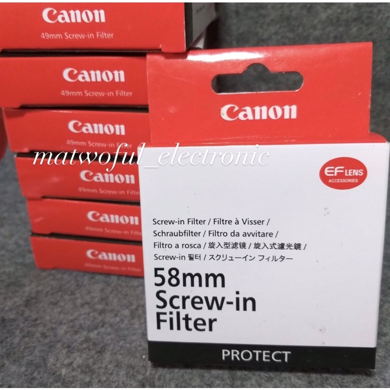 UV Filter Canon  EOS 1200D, 1300D, 2000D, 1500D, 3000D, 4000D )