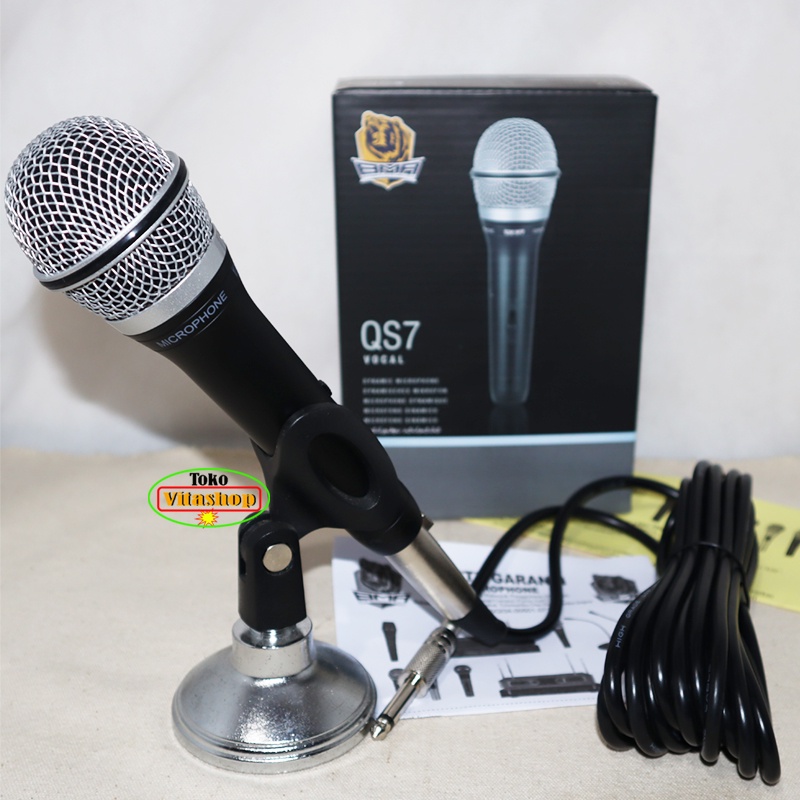 MIC KABEL BMA QS7 MICROPHONE ORIGINAL MIK DYNAMIK MIKROPON PROFESIONAL
