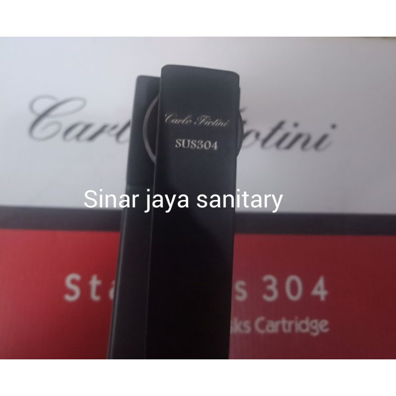 Kran wastafel hitam Carlo fiotini stainless 304 ORIGINAL /  kran cuci tangan hitam