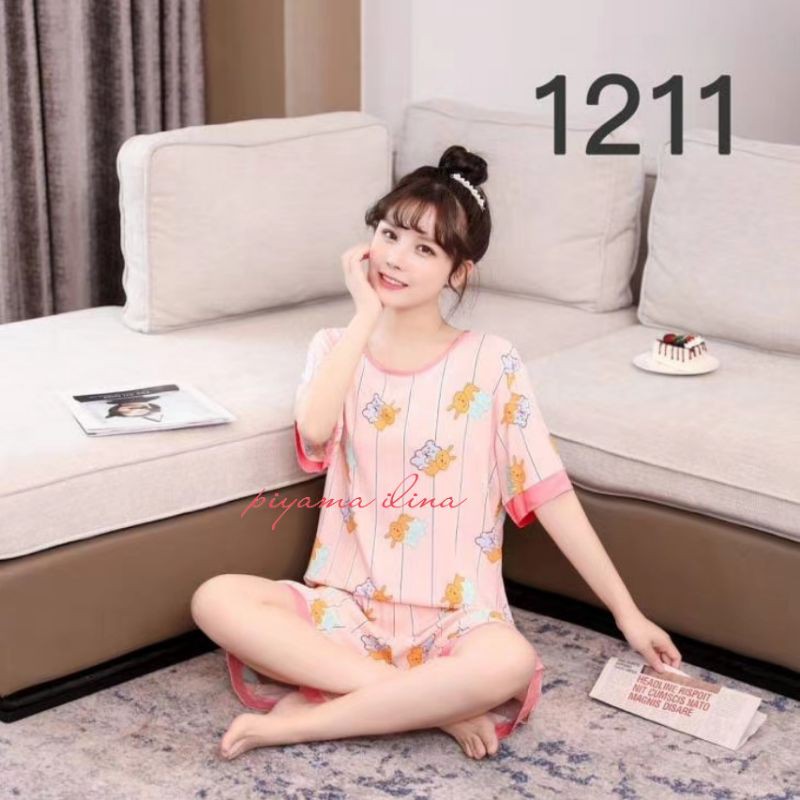 DW-40HP Baju Tidur Wanita/Piyama wanita katun organik serat bambu premium import