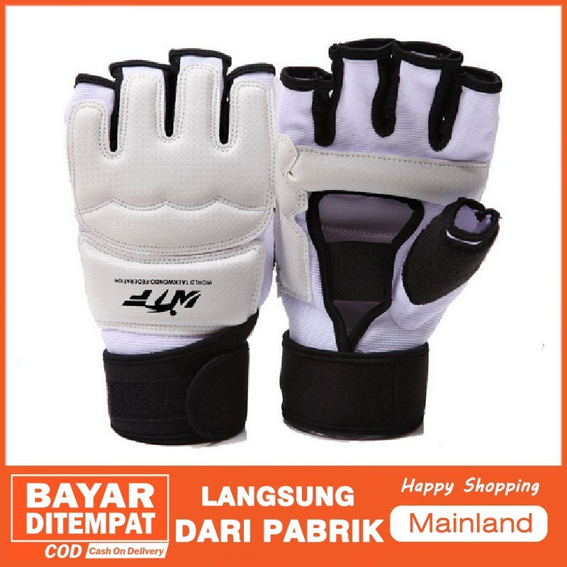 Mainland Sarung Tinju Setengah Jari Taekwondo MMA Karate Gloves Sarung Tangan Half Finger BWS01