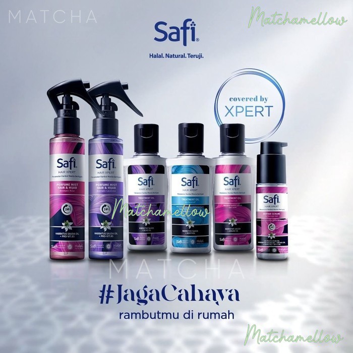❄️MATCHA❄️ SAFI HAIR XPERT HAIR MIST &amp; HIJAB - TREATMENT OIL REPAIR SERUM RAMBUT BY SAFI