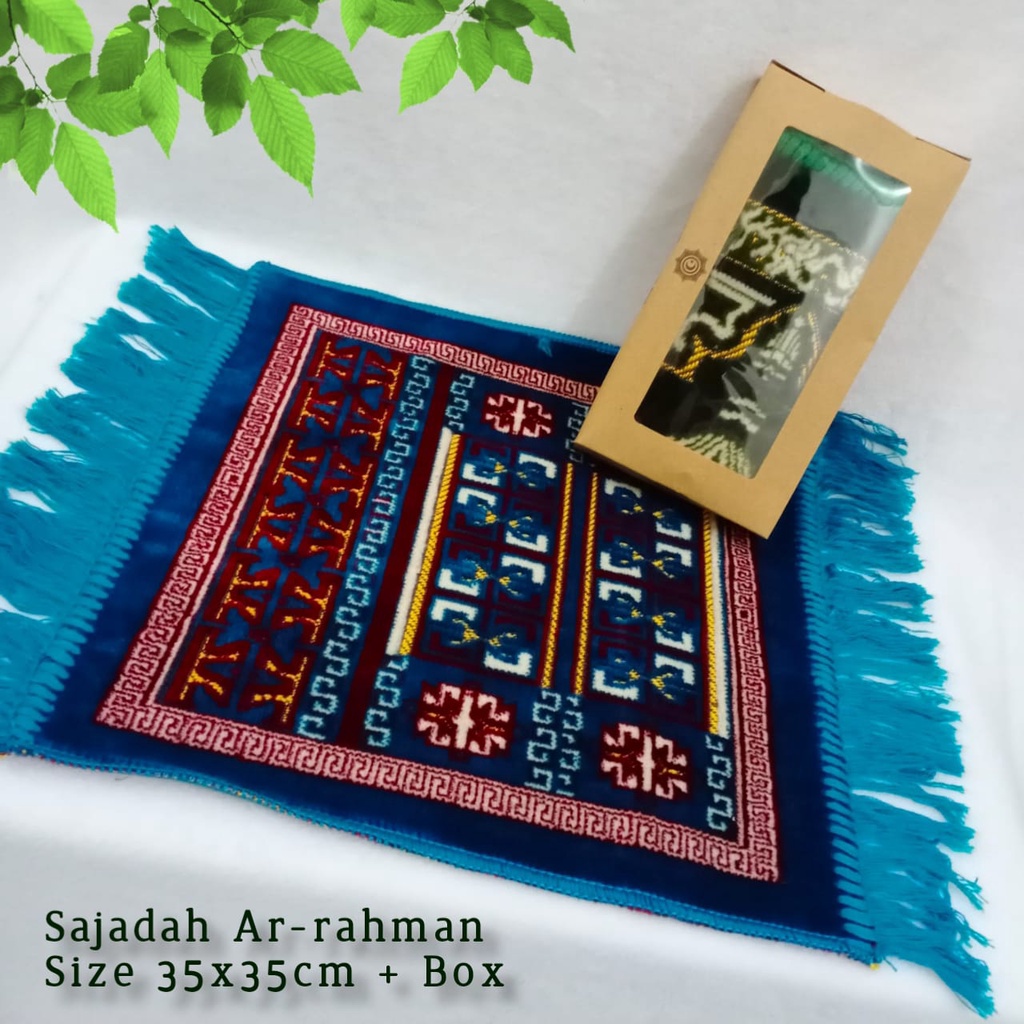 sajadah muka kotak plus tasbih dan box cantik bagi2 hajiumroh dan THR