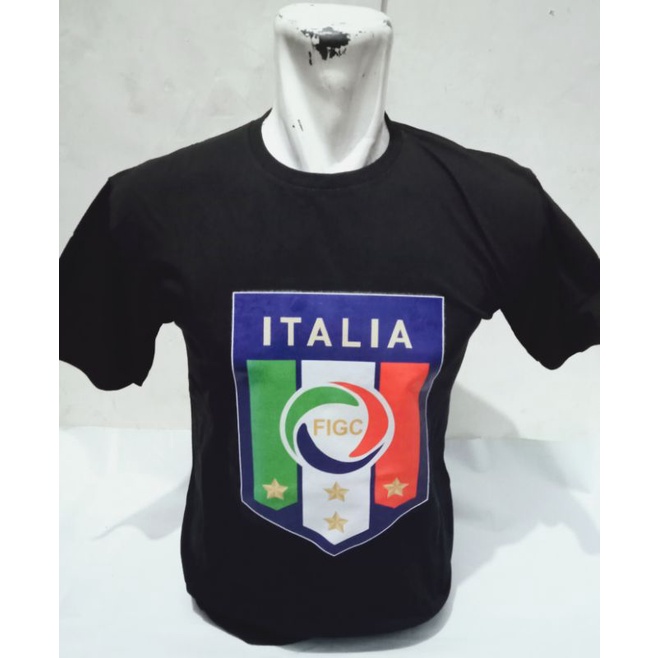 Kaos bola distro logo Timnas Italia
