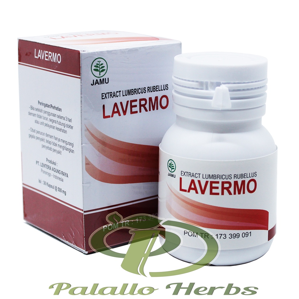 Kapsul Extract LAVERMO | Herbal Untuk Demam Original isi 30 kapsul