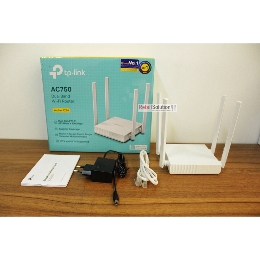 Router AP Extender AC750 - TPLINK TP-LINK Archer C24 2.4GHz 5GHz