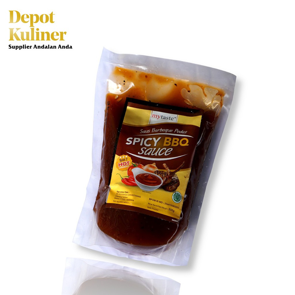 My Taste Spicy BBQ Sauce Level 2 500 gr / Saus Barbeque Mytaste Barbekiu Saos Level Dua