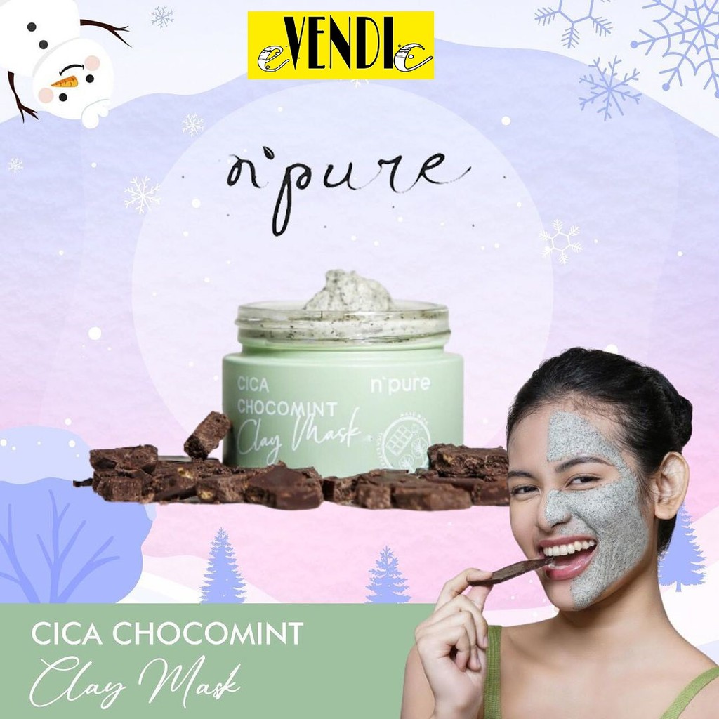 NPURE Clay Mask Centella Asiatica Chocomint / masker NPURE/NPURE