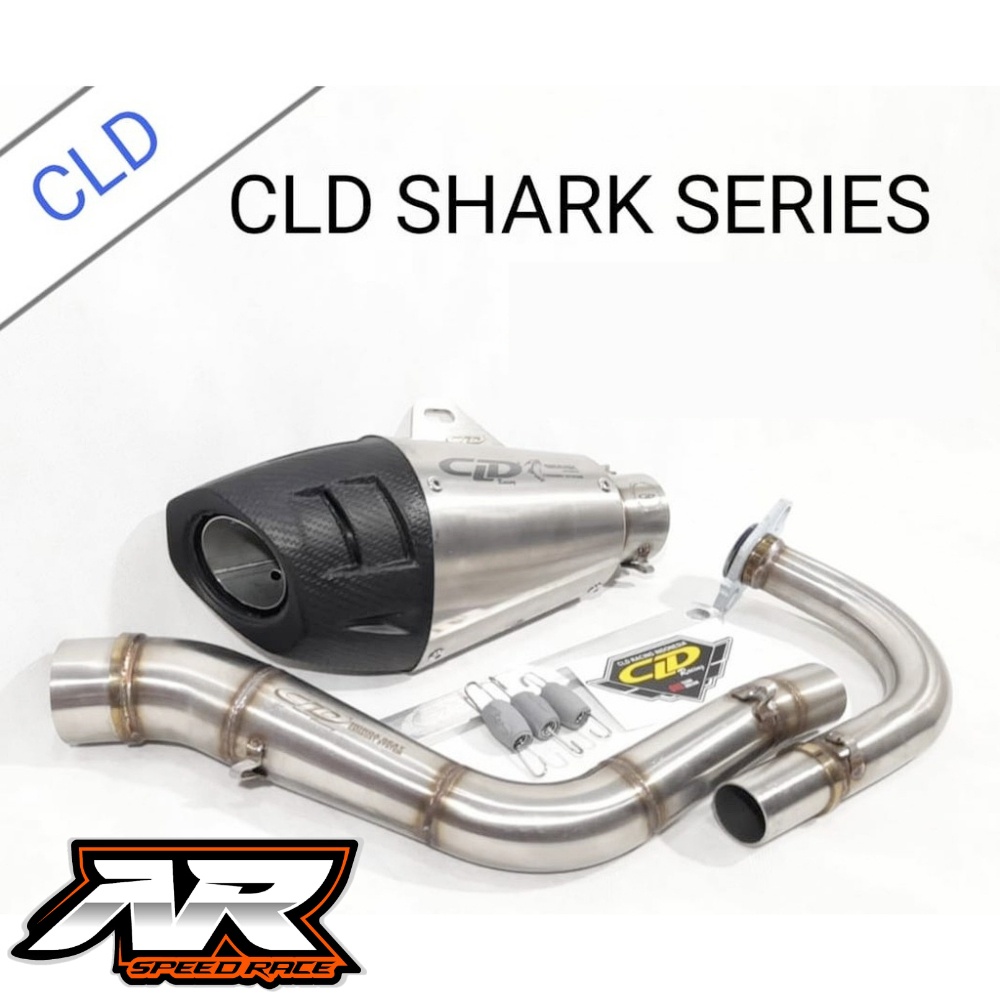 Knalpot Racing CLD Type Shark Series Honda Beat Scoopy Vario CLD Racing Original