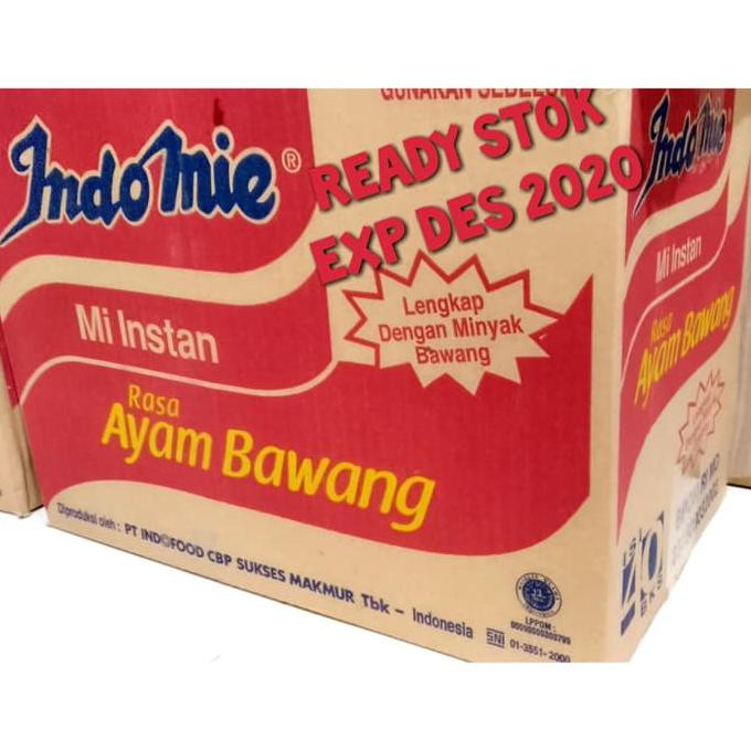 

Terlaris# Indomie Mie Rebus Rasa Ayam Bawang 1 Dus 40 Bungkus