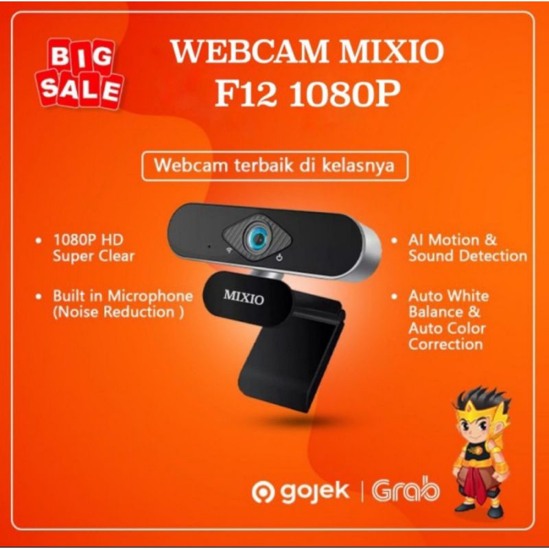 Mixio F12 1080p Usb Webcam kamera Full HD Ip Camera Webcast Live