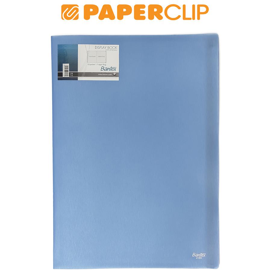 

DISPLAY BOOKS / CLEAR HOLDER BANTEX 3181FOLIO 10 11 COBALT BLUE